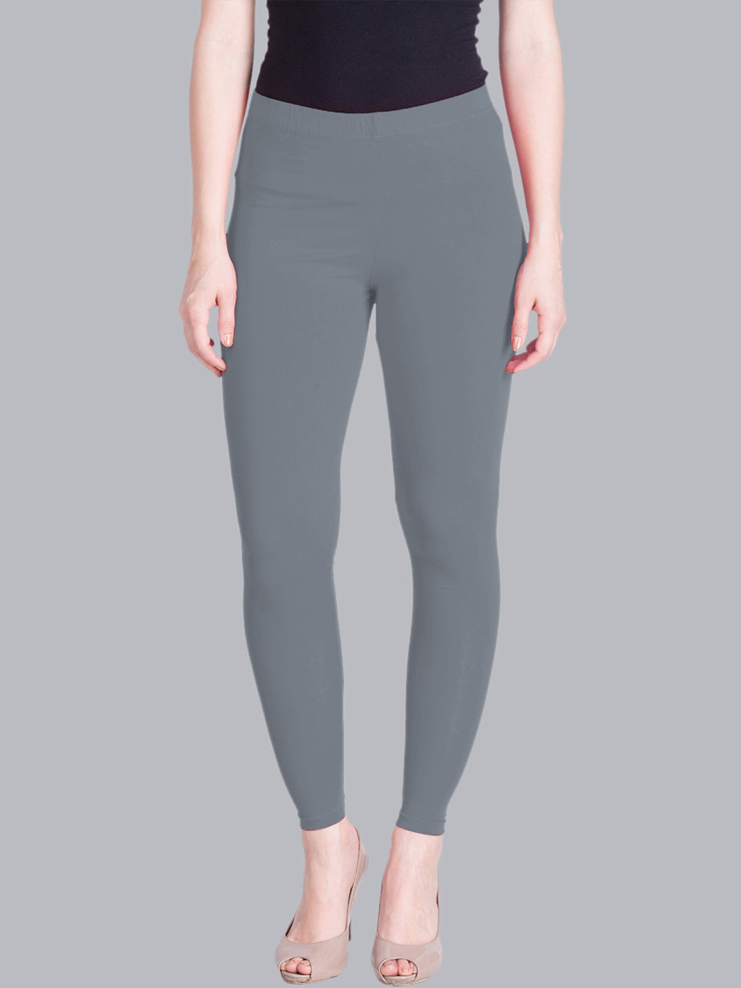 Lux Lyra Women's Skinny Fit Ankle Leggings (Steel Grey, Free Size) :  Amazon.in: Fashion